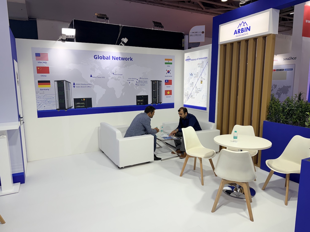 driving battery innovation arbin at the battery show india 2025 2