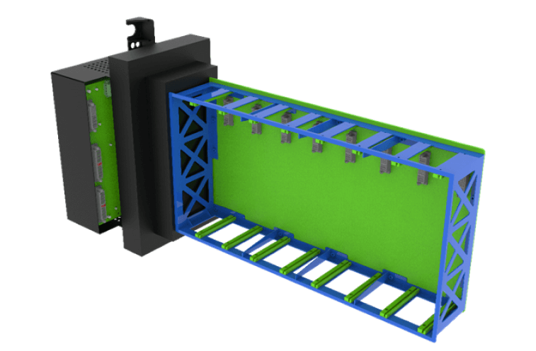 arbin 100 a, 8 channel battery tray