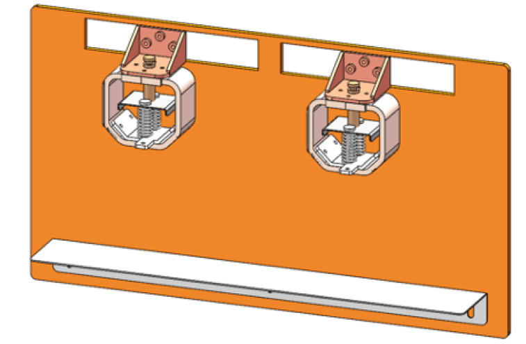 arbin 400 a, 1 channel prismatic cell tabs on same side battery holder